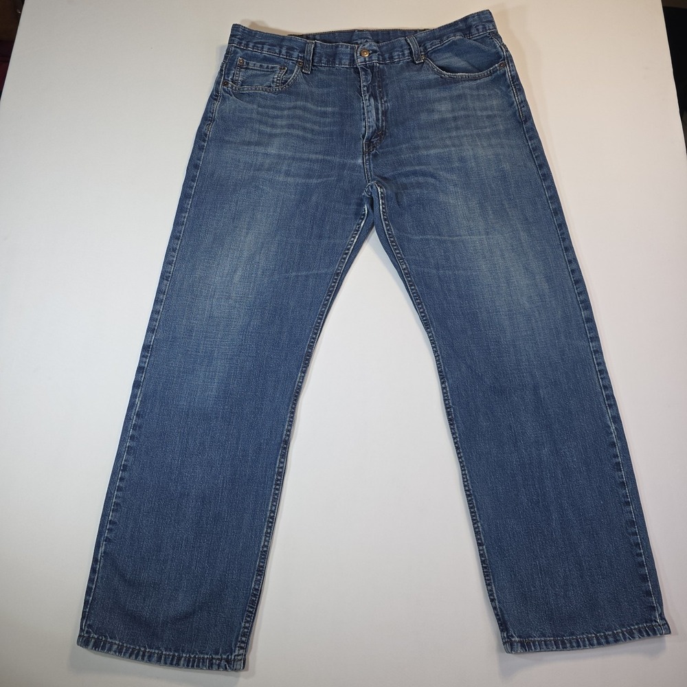 Levi's 569 Loose Straight Jeans Men 39x29 Blue Medium Wash